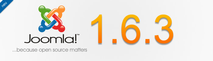 Joomla 1.6.3 veröffentlicht