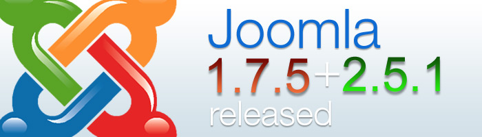 Die Sicherheitsupdates Joomla 2.5.1 und Joomla 1.7.5 sind da.