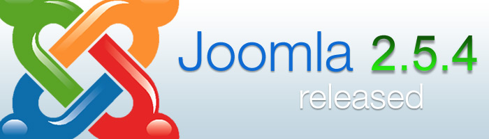 Joomla 2.5.4 führt neue Funktionen ein und schließt einige Lücken