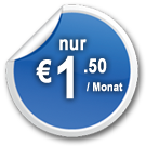 Nur 1,50€ pro Monat
