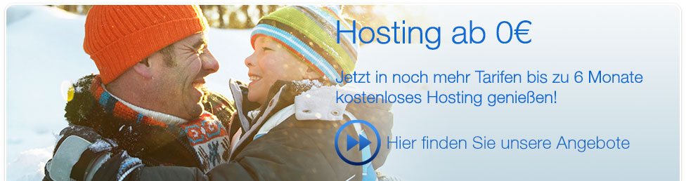 Aktion im Februar: Hosting bis zu 6 Monate kostenlos!