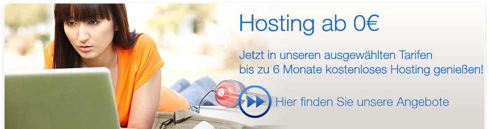 Aktion im Juli: Hosting bis zu 6 Monate kostenlos!