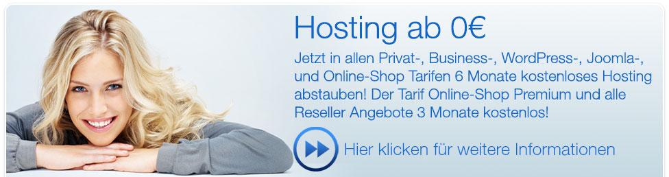 Frühlingsaktion: Hosting 3 Monate kostenlos!