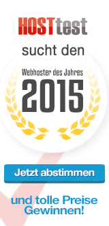 Wahl: Webhoster 2015 - jetzt abstimmen und tolle Preise gewinnen