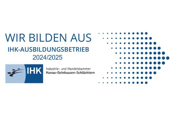 "Wir bilden aus"-Logo der IHK Hanau-Gelnhausen-Schlüchtern