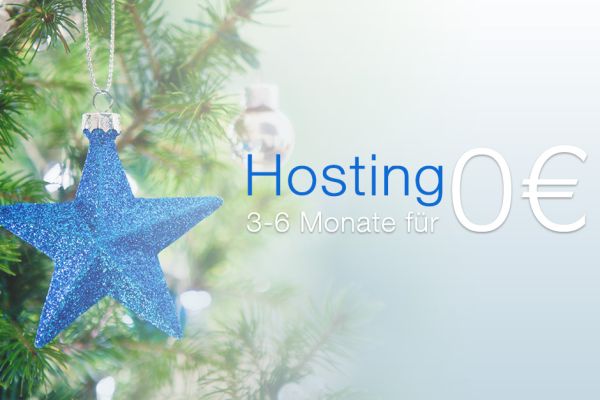 Sie Sonderaktion zu Weihnachten bietet einen Rabatt auf Shared Hosting Tarife wie Business Hosting oder Joomla Hosting