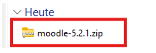 Moodle 5.1 Installationsanleitung - Moodle in Plesk hochladen