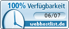 Verfügbarkeitsauszeichnung Webhostlist