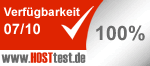 Hosttest Verfügbarkeitsauszeichnung