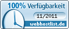 Verfügbarkeitsauszeichnung Webhostlist