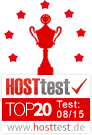 Top 20 Auszeichnung Hosttest