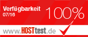 Hosttest Verfügbarkeitsauszeichnung