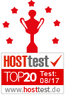 Top 20 Auszeichnung Hosttest