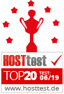 Top 20 Auszeichnung Hosttest