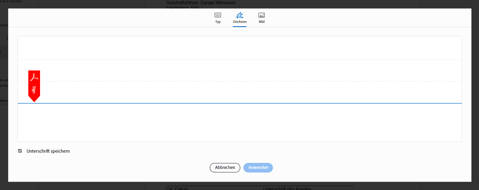 Dokument digital unterschreiben - Unterschrift einfügen