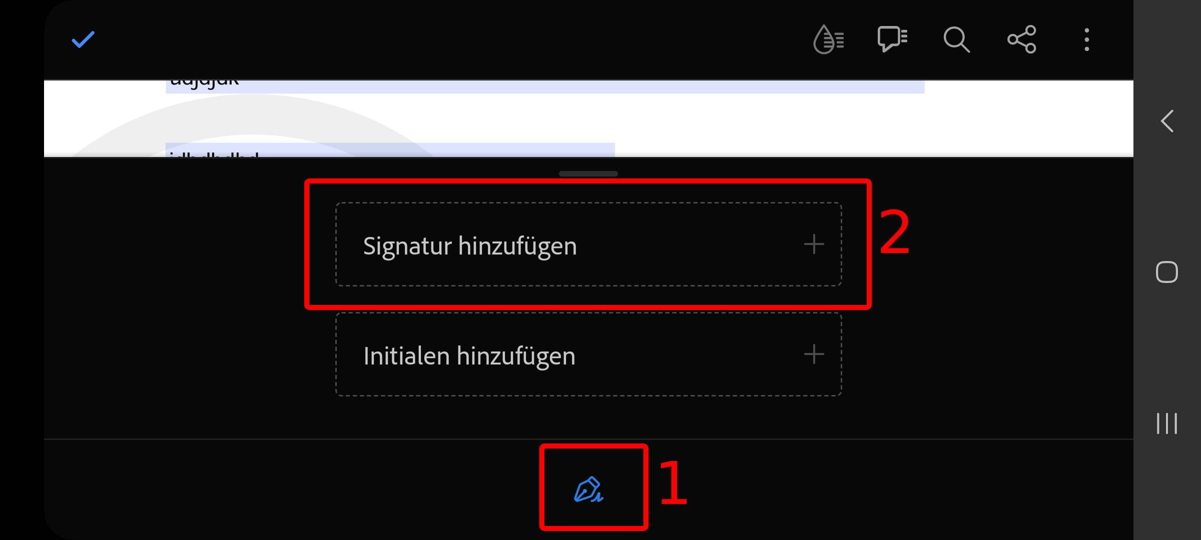 Dokument digital unterschreiben - In Mobile App signieren