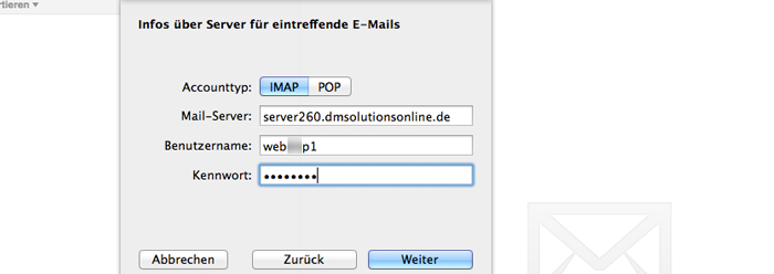 E-Mail Adresse in Apple Mail einrichten