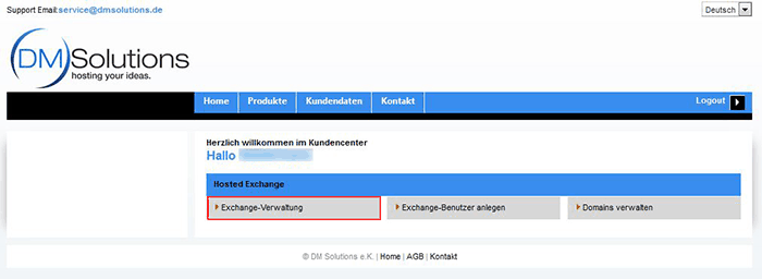 Exchange Verwaltung Übersicht