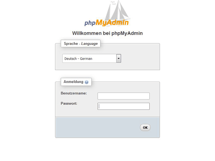 phpMyAdmin Login