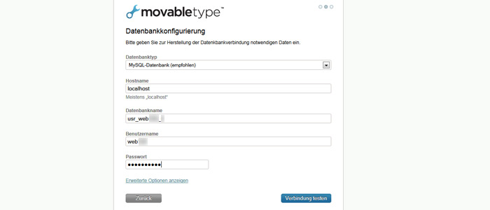 Movable Type installieren