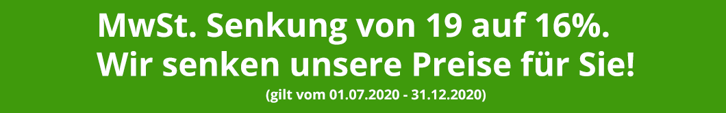 DM Solutions gibt den Vorteil der MwSt. Senkung an Kunden weiter