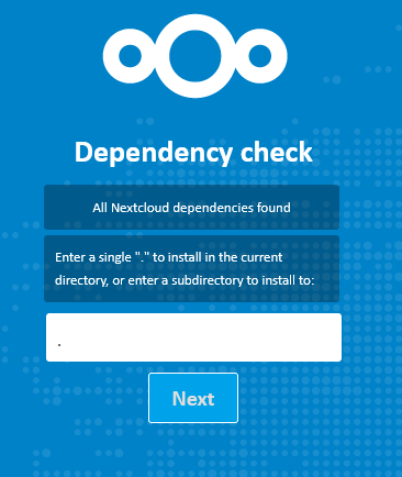 Nextcloud Installationsverzeichnis