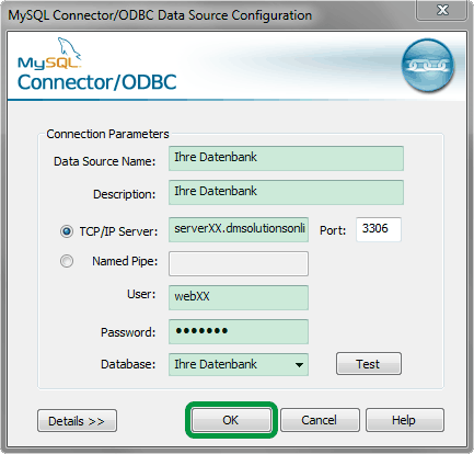 ODBC MySQL Connector