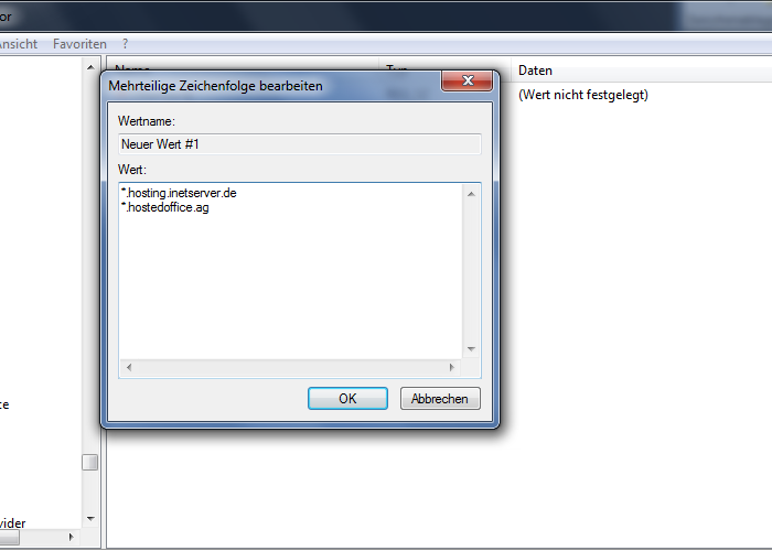 Outlook Passwort speichern - AuthForwardServerList Eintrag erstellen