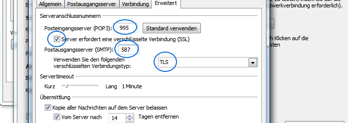 Outlook verschlüsselte Übertragung aktivieren