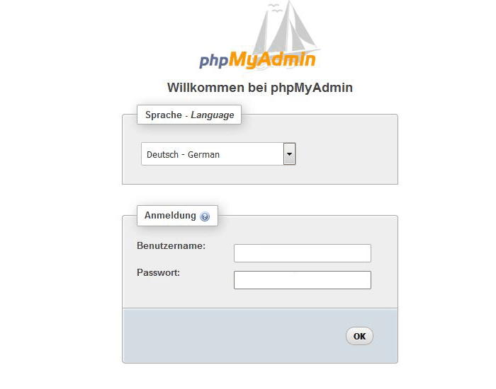 phpMyAdmin Login