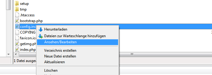 Oxid Haupt URL ändern