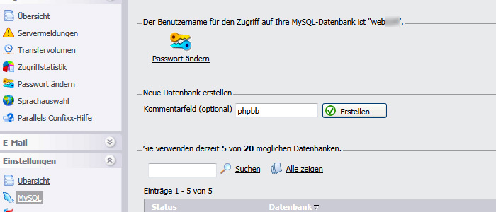 phpBB installieren