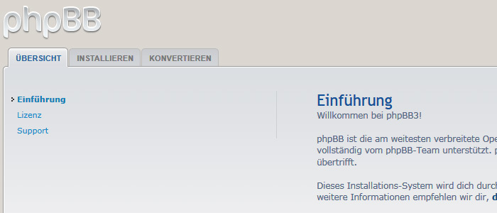 phpBB Setup