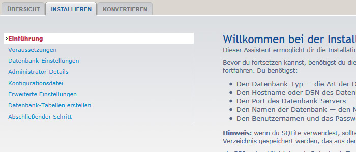 phpBB installieren