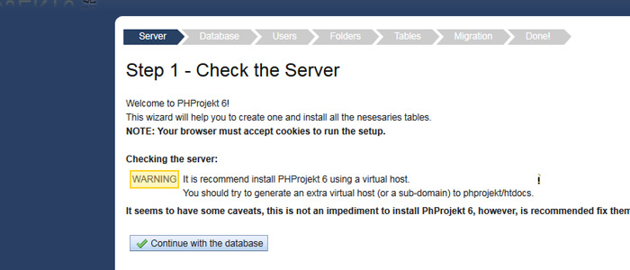 PHProjekt installieren