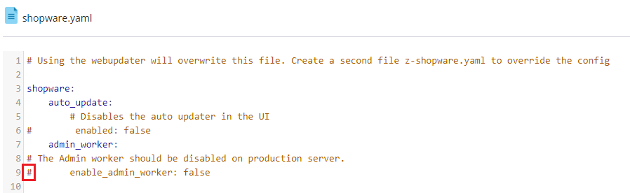 shopware-yaml-bearbeiten