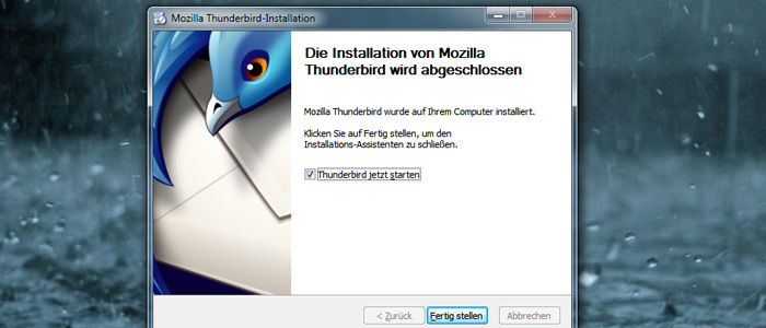 Thunderbird Installationsanleitung