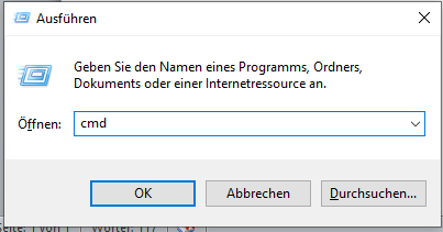 Kommandozeile öffnen