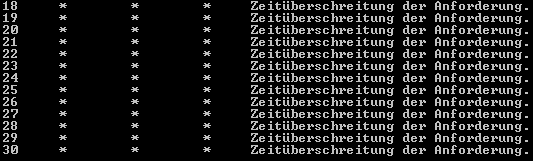 Windows Zeitüberschreitung