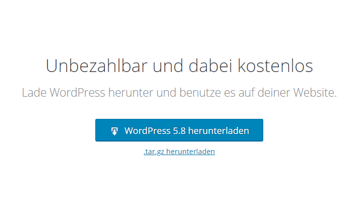 WordPress Installationsanleitung - WordPress Download