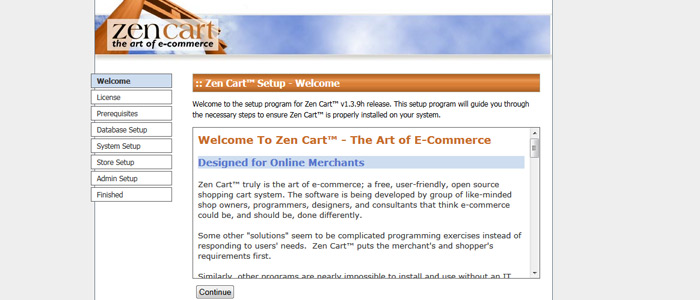 Zen Cart installieren