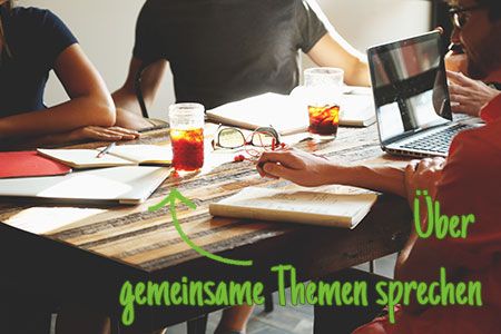 Über gemeinsame Themen sprechen