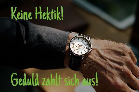 Beim Webshop erstellen sollten Sie geduldig sein.